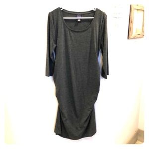 Motherhood Oh Baby Maternity Grey Dress